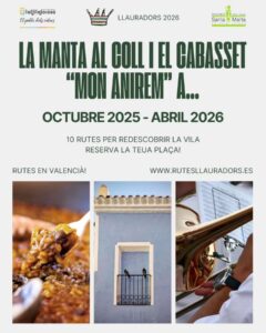Las RUTES dels LLAURADORS: VISITAS CON ALMA AL PATRIMONIO DE VILLAJOYOSA