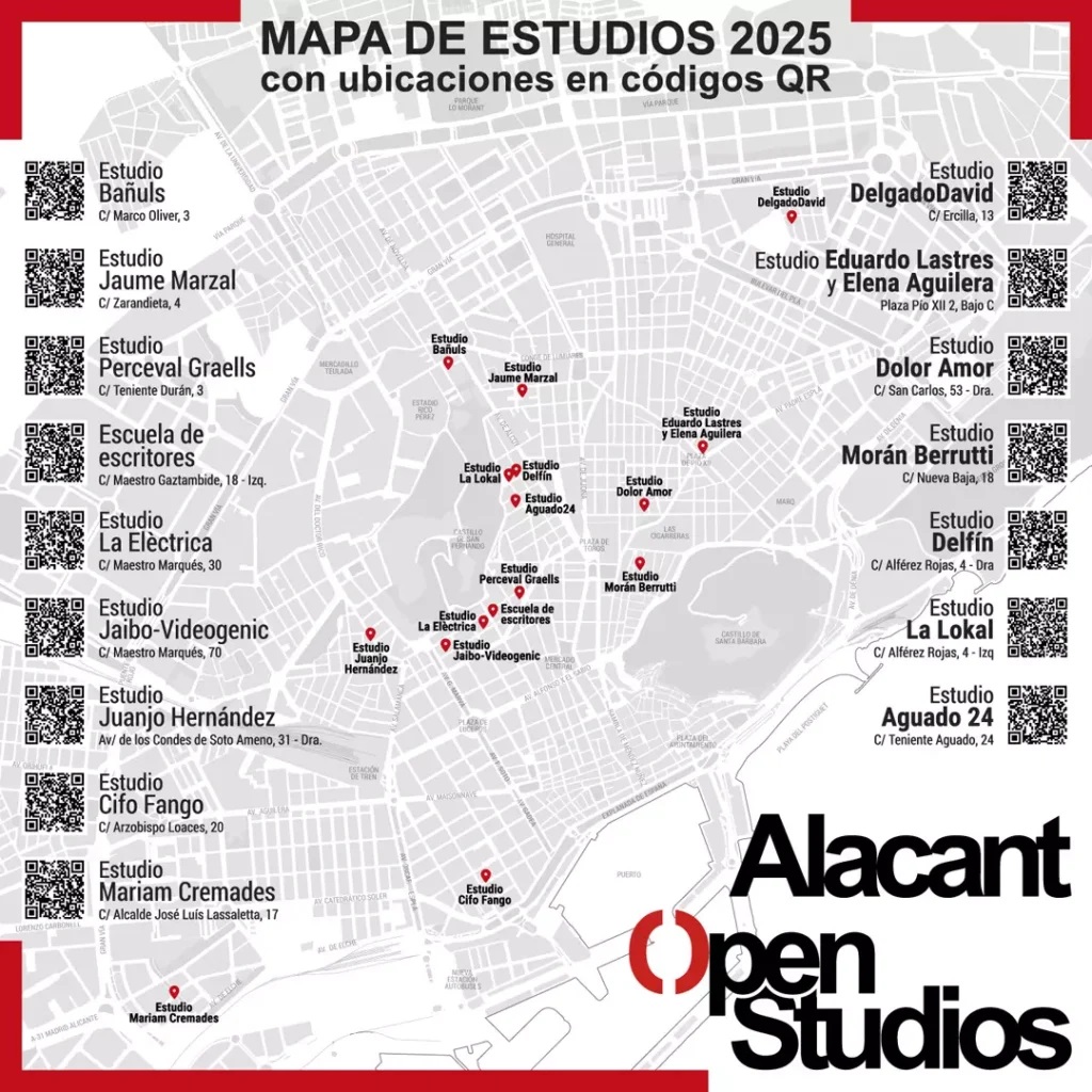Mapa Alacant Open Studios