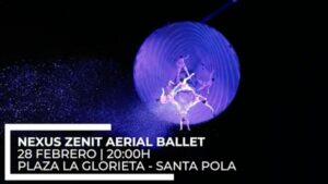 SANTA POLA CULMINA EL MES DE LA DANZA CON UN GRAN ESPECTÁCULO DE BAILE AÉREO