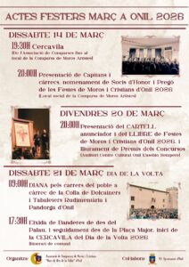 ONIL COMIENZA SUS ACTOS FESTEROS