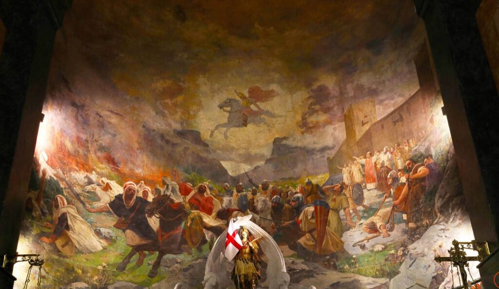 Fresco altar Iglesia San Jorge Alcoy